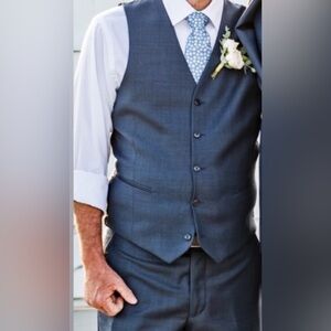 Vest: Jos. Bank Ink Blue Men's Vest (also have matching pants on my Posh page)